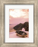 Framed Imerovigli Viewed from Thira, Santorini, Cyclades Island, Greece