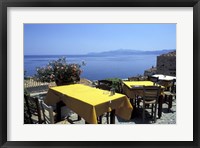 Framed Outdoor Restaurant, Monemvasia, Greece