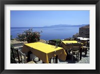 Framed Outdoor Restaurant, Monemvasia, Greece