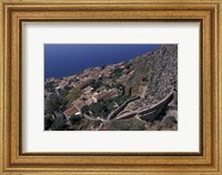 Framed View from Upper to Lower Village, Monemvasia, Greece