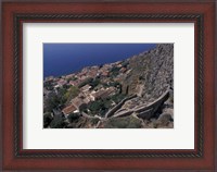 Framed View from Upper to Lower Village, Monemvasia, Greece