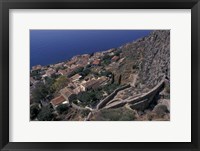 Framed View from Upper to Lower Village, Monemvasia, Greece