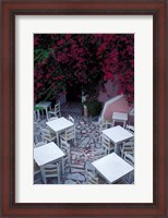 Framed Restaurant Patio, Santorini, Greece