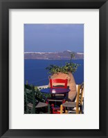 Framed Terrace with Sea View, Santorini, Greece