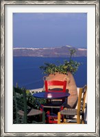 Framed Terrace with Sea View, Santorini, Greece