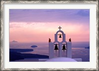 Framed Belltower at Sunrise, Mykonos, Greece