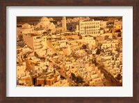 Framed View of Thira at Sunset, Santorini, Cyclades Islands, Greece