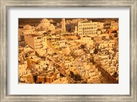 Framed View of Thira at Sunset, Santorini, Cyclades Islands, Greece