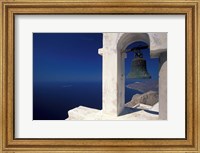 Framed Panagia Kalamiotissa Monastery Bell Tower, Cyclades Islands, Greece