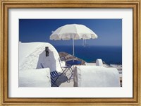 Framed Terrace Overlooking Aegean Sea, Anafi, Cyclades Islands, Greece