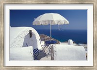 Framed Terrace Overlooking Aegean Sea, Anafi, Cyclades Islands, Greece
