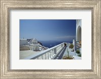 Framed Thira and the Caldera, Santorini, Cyclades Islands, Greece