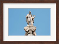 Framed Greek Mythology, Apollo Statue at Athens Academy, Greece