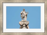 Framed Greek Mythology, Apollo Statue at Athens Academy, Greece