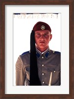 Framed Close Up of Soldier in Traditional Dress, Athens, Greece