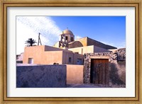 Framed Old Traditional Village in Santorini, Greece