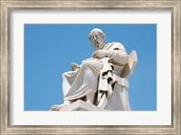 Framed Aristotle statue, Greek Philosopher, Athens, Greece