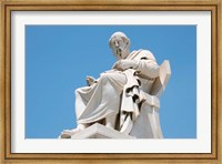 Framed Aristotle statue, Greek Philosopher, Athens, Greece