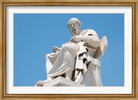 Framed Aristotle statue, Greek Philosopher, Athens, Greece