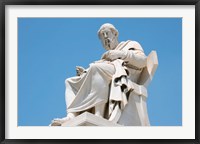 Framed Aristotle statue, Greek Philosopher, Athens, Greece