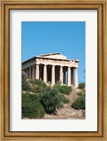 Framed Temple of Hephaestus, Ancient Architecture, Athens, Greece