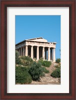 Framed Temple of Hephaestus, Ancient Architecture, Athens, Greece
