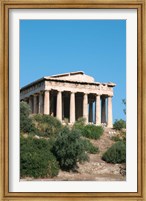 Framed Temple of Hephaestus, Ancient Architecture, Athens, Greece