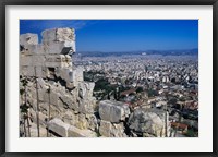 Framed View of Athens From Acropolis, Greece