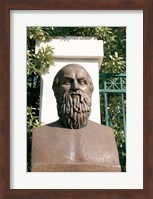 Framed Aeschylus, Classical Athens Bust, Statue, Athens, Greece