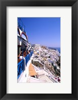 Framed View from Cliffs, Santorini, Greece