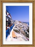 Framed View from Cliffs, Santorini, Greece