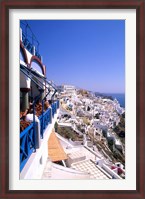 Framed View from Cliffs, Santorini, Greece