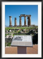 Framed Greece, Corinth Doric Temple of Apollo