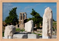 Framed Greece, Corinth Doric Temple of Apollo Greece behind The Rostra