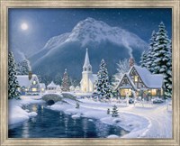 Framed Christmas Village