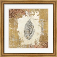 Framed Gilded Leaf III