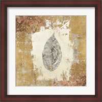Framed Gilded Leaf III