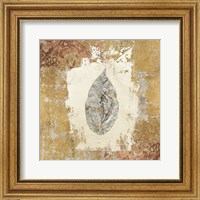 Framed Gilded Leaf III