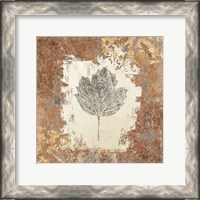 Framed Gilded Leaf V