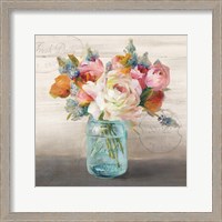 Framed French Cottage Bouquet II