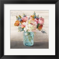 Framed French Cottage Bouquet II