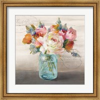 Framed French Cottage Bouquet II