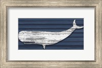 Framed Rustic Whale