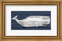 Framed Weathered Whale