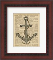 Framed Nautical Series - Anchor