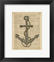 Nautical Series - Anchor Framed Print