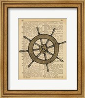 Framed Nautical Series - Ship Wheel