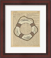 Framed Nautical Series - Life Preserver