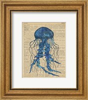 Framed Vintage Jellyfish