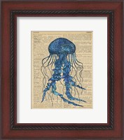 Framed Vintage Jellyfish